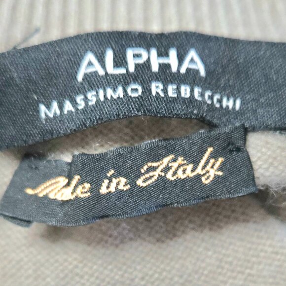 Alpha Massimo Rebecchi Sz Medium Womens Mohair Turtleneck Shirt - Picture 2 of 6